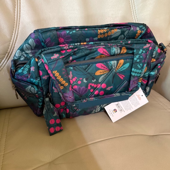 lug Handbags - Lug Rumble in Evermore Floral Green